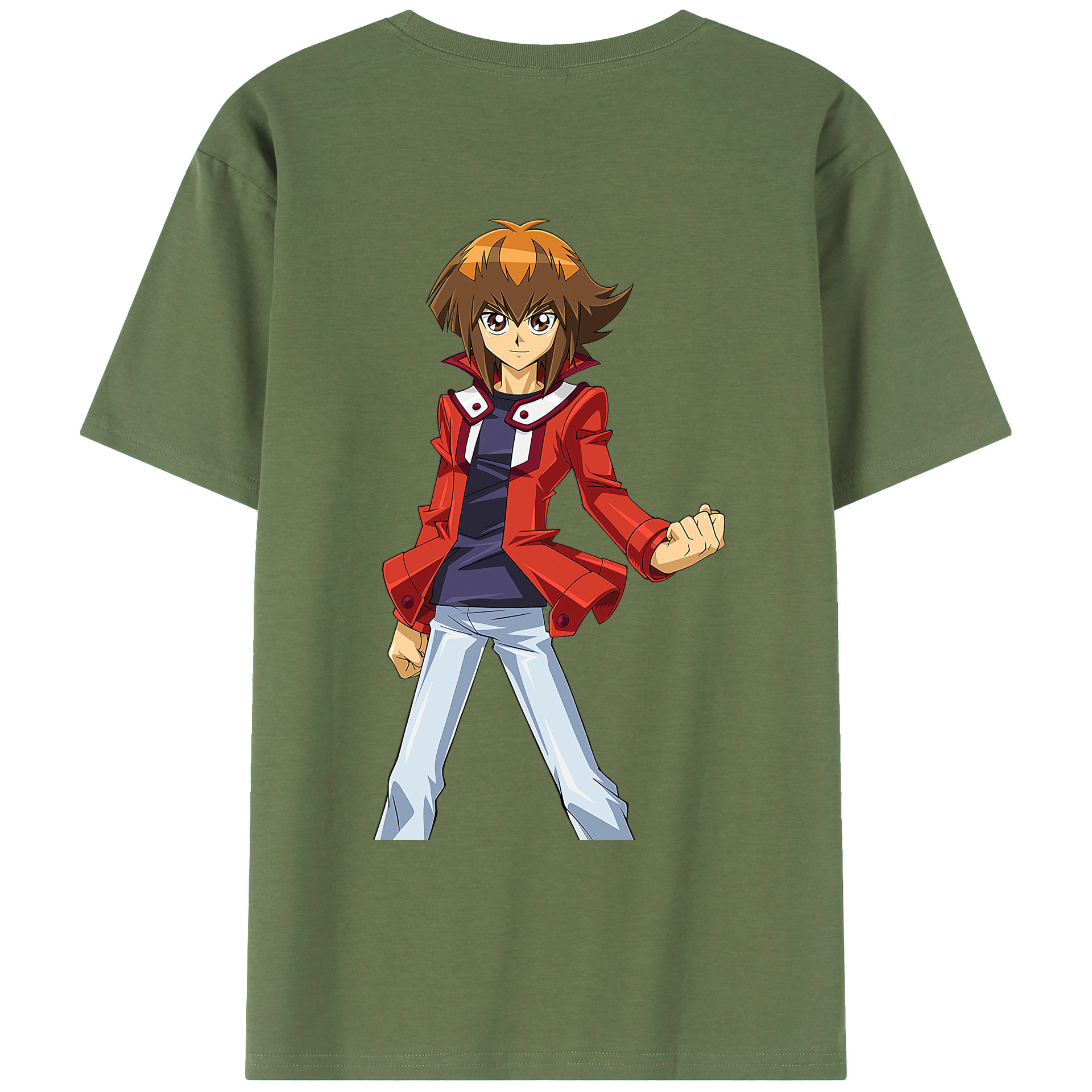 （画像用） 遊☆戯☆王 Yu-Gi-Oh! 綿100％ メンズ半袖Tシャツ（バックプリント） 通気性